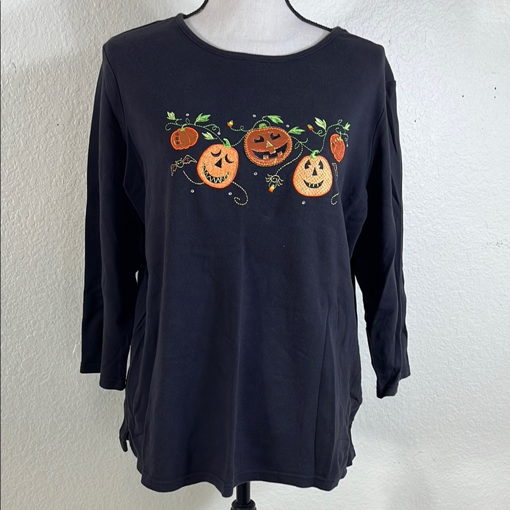 Black Halloween Pumpkin Sweatshirt
